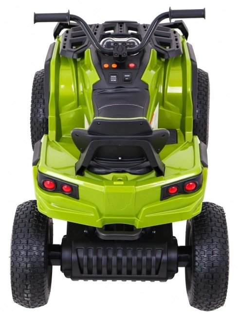 Dětská bateriová čtyřkolka ATV Air Quad Green + nafukovací kola + rádio MP3 + pomalý start