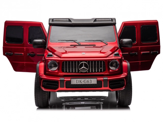 Autobaterie Mercedes třídy G 63 AMG 4x4 Panelové rádio 2 místné PA0309 – Lakovaná červená