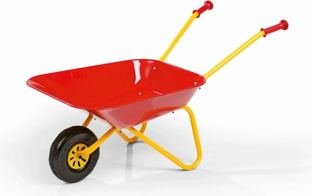 Červený kovový kolečkový vozík Rollytoys