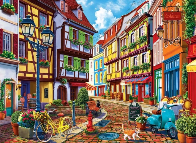 Puzzle Dlažděná Ulička 500 Dílků Anatolian