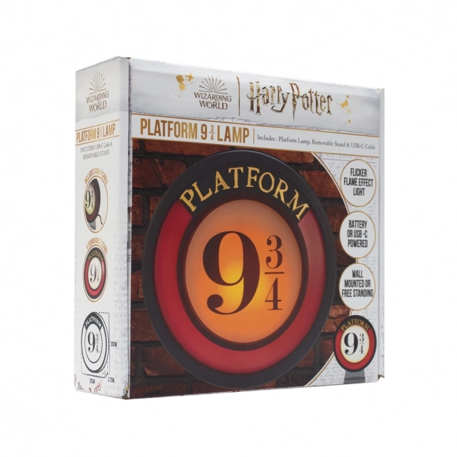 Světlo Harry Potter nástupiště 9 a 3/4
