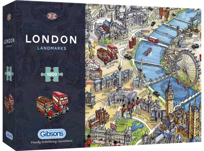 Puzzle londýnské památky 1000 dílků