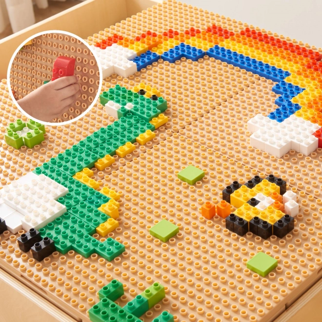 Masterkidz dřevěný vzdělávací stůl s příslušenstvím STEM Wall