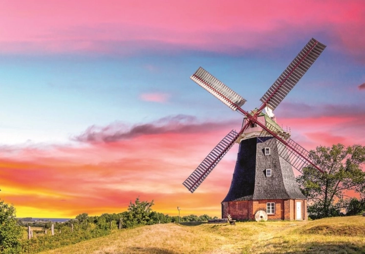 Ravensburger puzzle Větrný mlýn 300 dílků