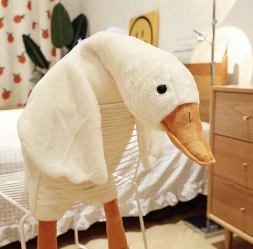 Velká plyšová husa pro děti 130 cm