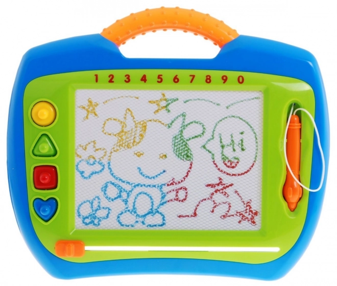 Happy Kids' Puzzle 3+ Kreativní hračka + stylus + 4 razítka + kresby ve 4 barvách