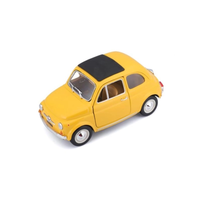 Bburago model auta Fiat 500 F 1965 žlutý 1:24