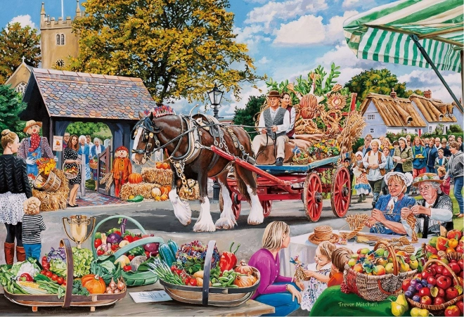 GIBSONS Puzzle Vesnické slavnosti 4x500 dílků