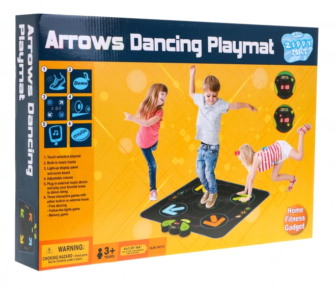 Nejlepší interaktivní hudební taneční podložka Disco pro děti 3 hry + MP4 přehrávač + hudební panel
