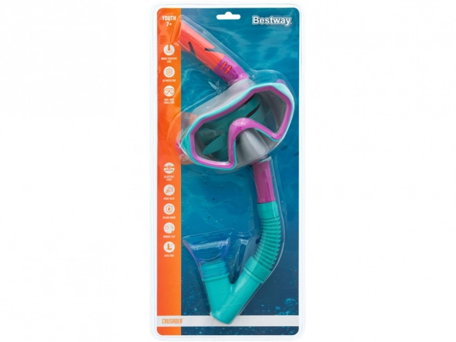 Bestway potápěčská maska a šnorchl Hydro Swim – Červená