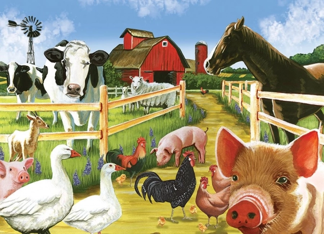 Rodinné puzzle Vítejte na farmě 350 dílků