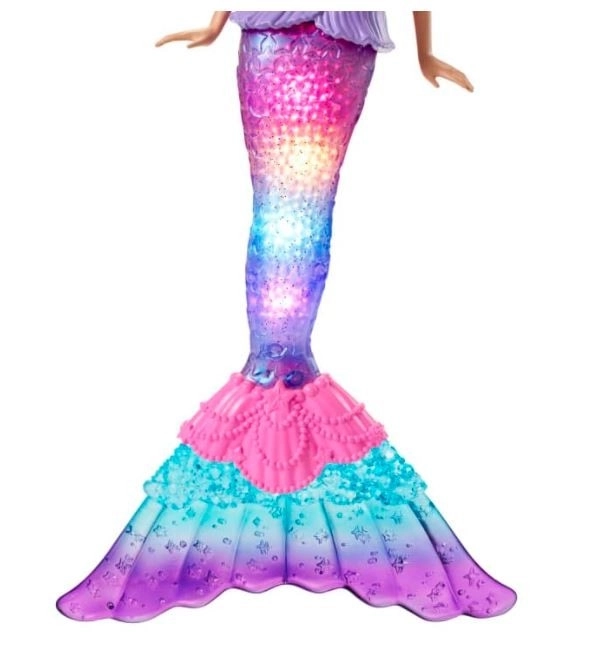 Panenka Barbie Malibu Mořská panna se světélky