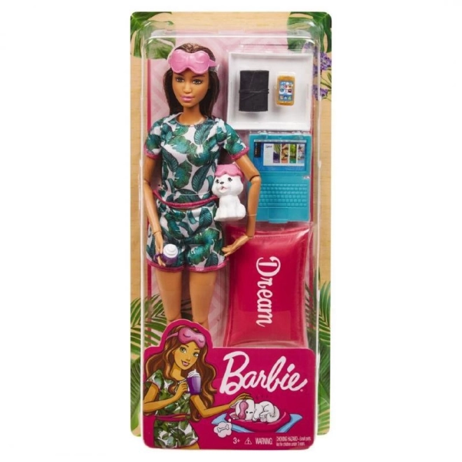 Barbie wellness panenka – Blonďatá se štěňátkem