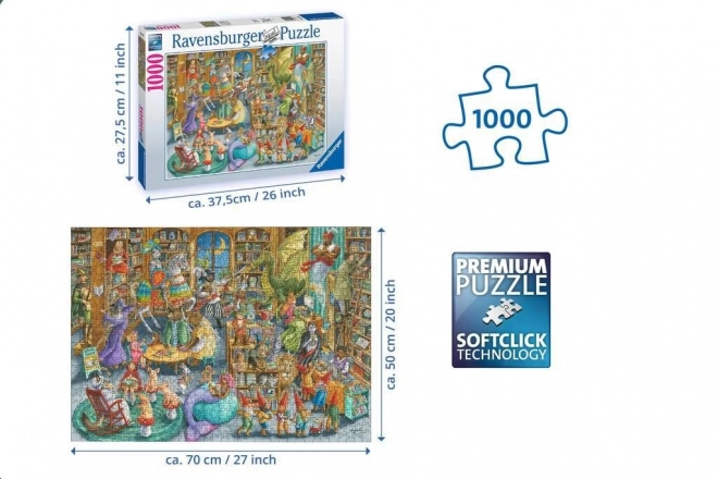Puzzle 2D 1000 Ravensburger Sever v knihovně