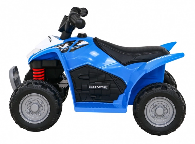 Čtyřkolka Honda 250X TRX s baterií + klakson + LED + eko kůže – Modrá