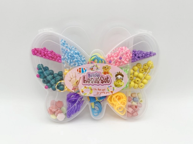 Sada gumiček a korálků na výrobu náramků Loom Band, 338 ks