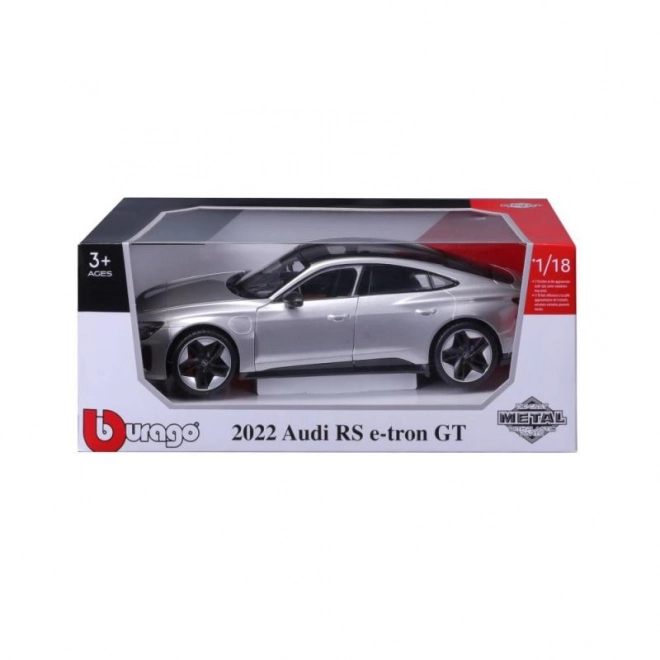 Audi RS E-tron GT stříbrná replika 1:18