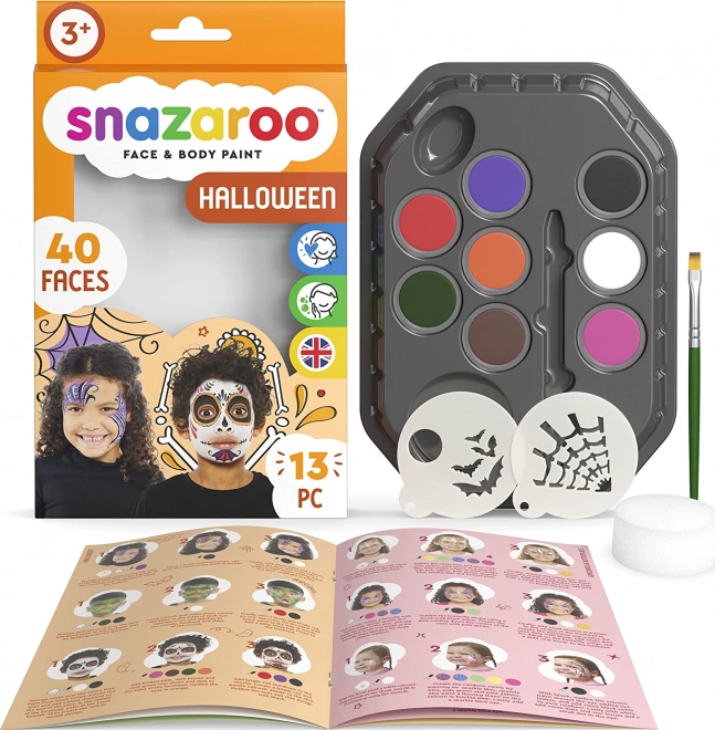 SNAZAROO Sada 8 barev na obličej - Halloween