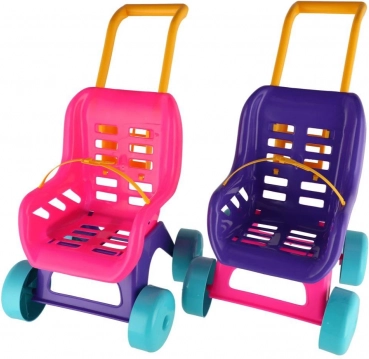 Teddies kočárek pro panenky Buggy Sport růžovo‑fialový
