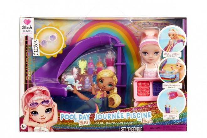 Rainbow High sada s bazénem a sestrou