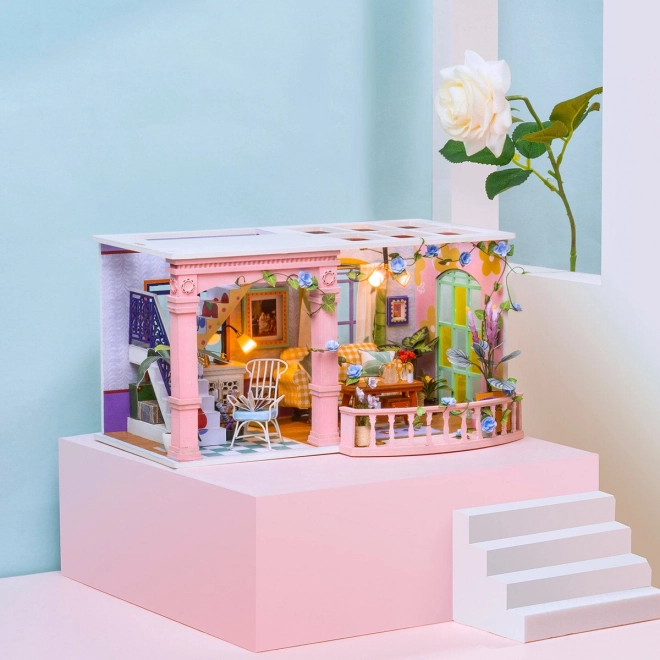 Robotime stavebnice miniatury domu s terasou