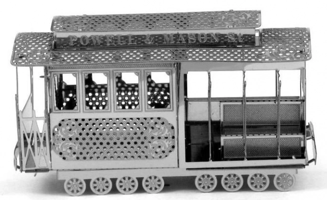 3D kovové puzzle lanová tramvaj San Francisco