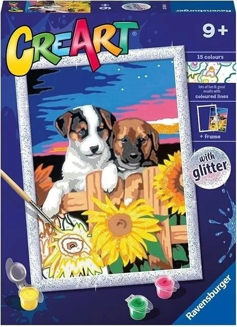 Malování podle čísel CreArt Sunset Paw-Fection