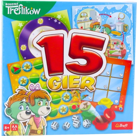 Stolní hra 15 her Rodina TREFLÍKŮ Trefl