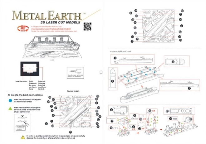 METAL EARTH 3D puzzle Titanic
