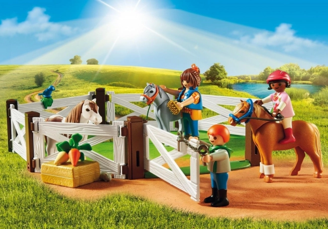 Country 6927 Stáj pro poníky - sada figurek