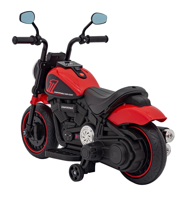 Motocikel Chopper FASTER – Červený