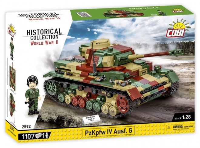 Stavebnice WWII Panzerkampfwagen IV Ausf. G z 1107 dílků