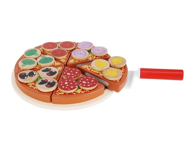 Dětská dřevěná pizza