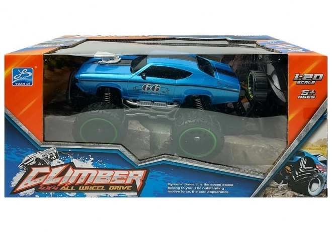 Dálkově ovládané R/C 6,5 km/h s vysokými koly – modrí