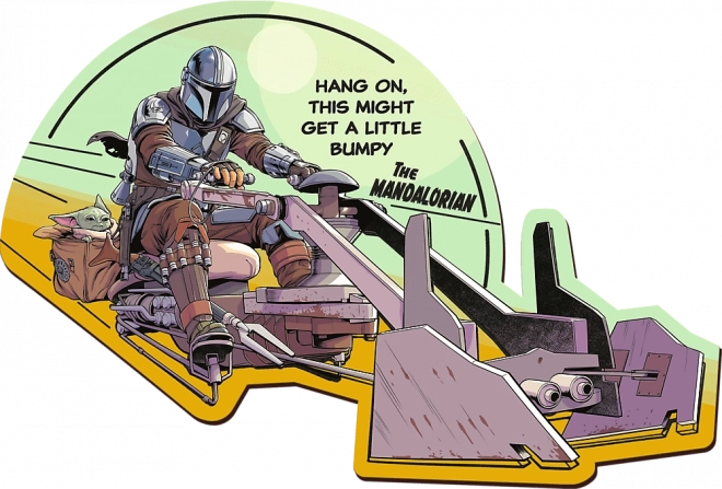 TREFL Wood Craft Origin puzzle The Mandalorian: Setkání 160 dílků
