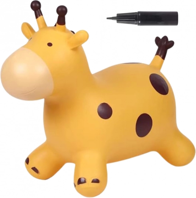 Woopie Skákací Žirafa Žlutá s Pumpou