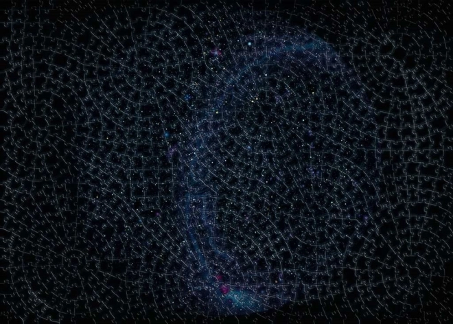Ravensburger puzzle Krypt Universe Glow 881 dílků