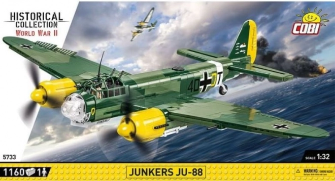 COBI 5733 II WW Junkers Ju-88, 1:32, 1160 k, 1 f