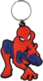 gumový přívěsek na klíče Spiderman střílející pavučinu