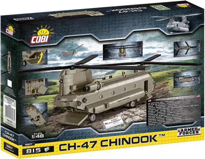 Model vrtulníku CH-47 Chinook 815 dílků