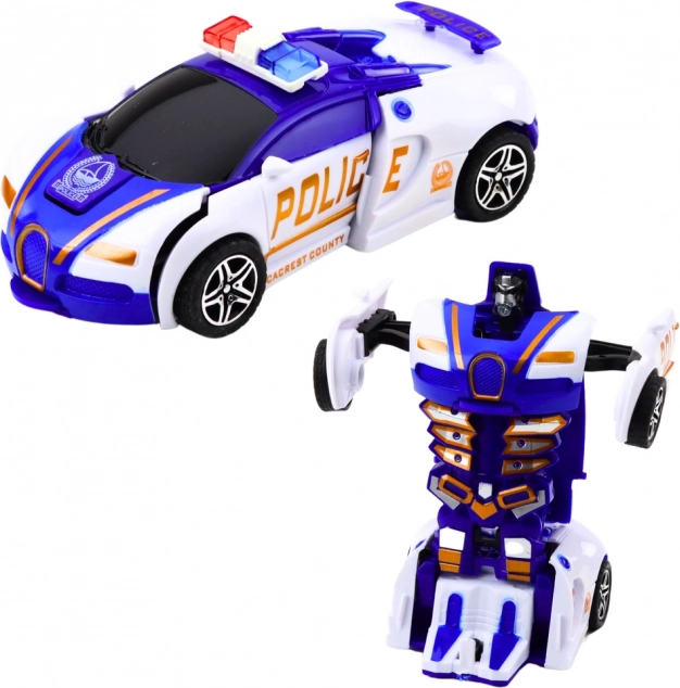 Auto Robot 2v1 Sportovní Policejní Auto