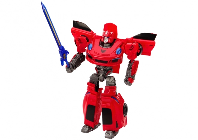 Auto-Robot 2v1 Transformace Sportovní červená