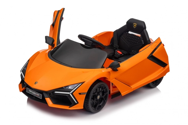 Dětské elektrické auto Lamborghini Revuelto oranžové