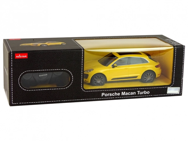 Auto R/C Porsche Macan Turbo 1:24 Rastar – Žluté