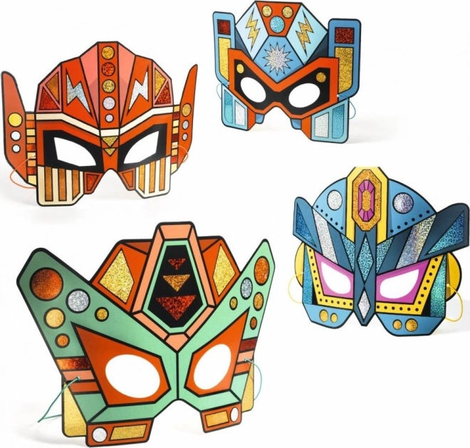 DJECO Masky superrobotů k dotvoření