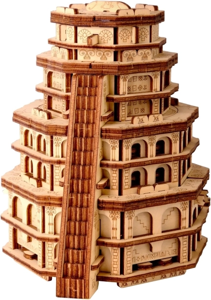 dřevěný hlavolam EscapeWelt Quest Tower
