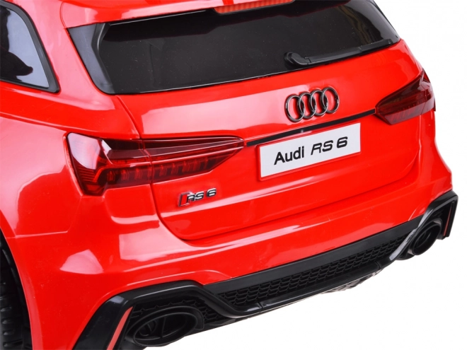 Elektrické auto pro děti Audi RS 6 – Červená