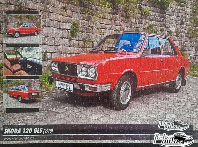 Retro puzzle Škoda 120 GLS 500 dílků