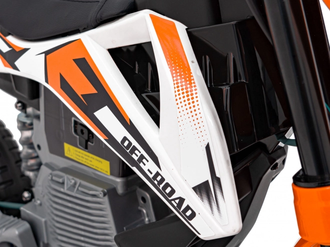 Dětská elektrická motorka Cross Pantone 361C – oranžová