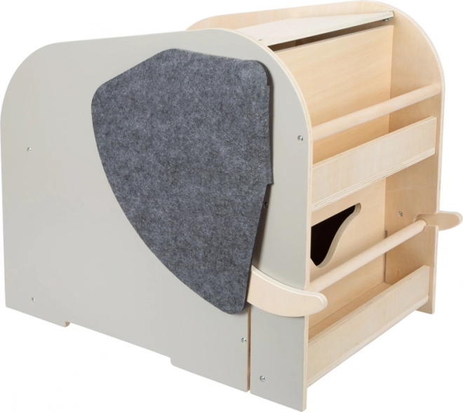 Small foot Box na hračky se sedadlem a kolečky slon "Wildlife"